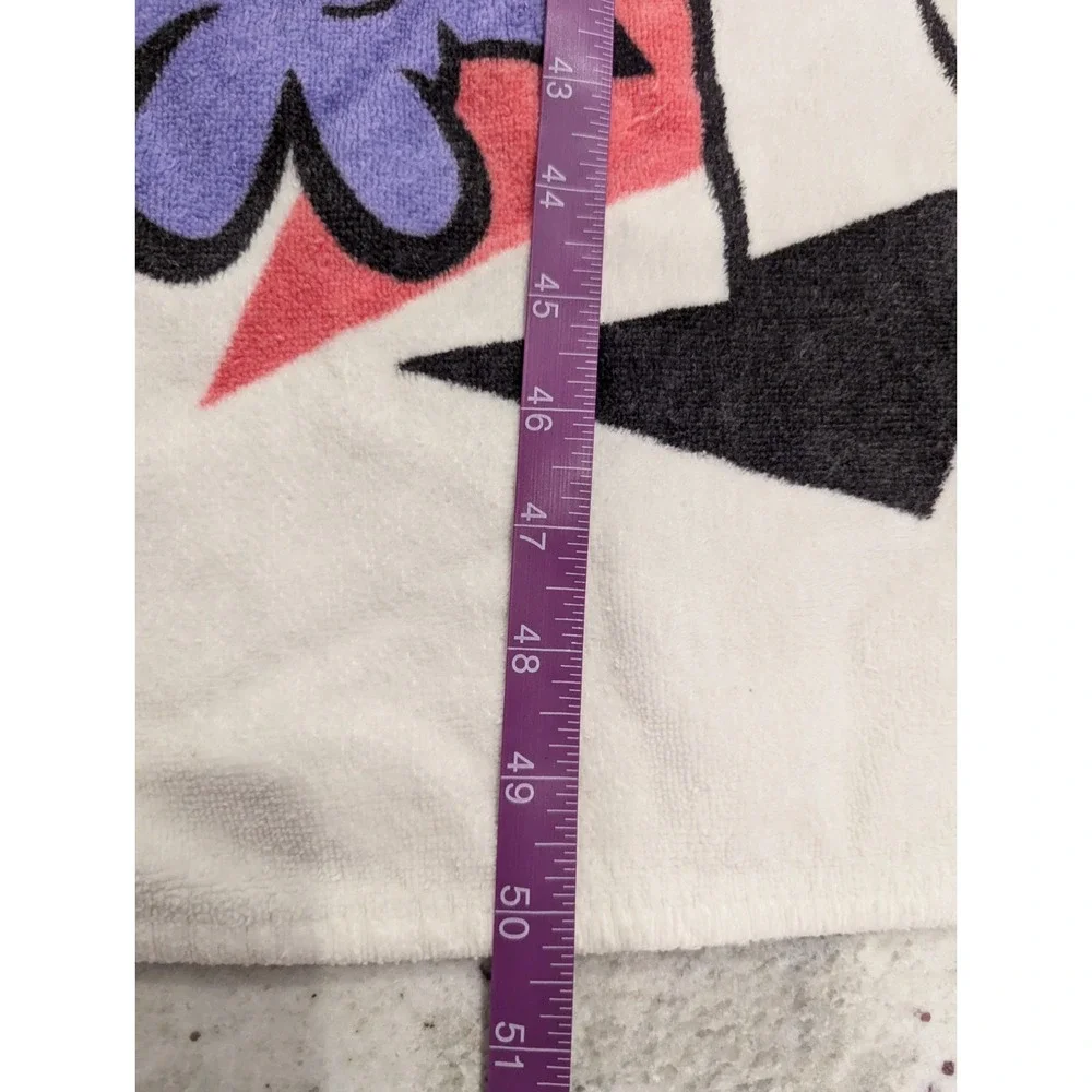VTG Y2K Dexters Laboratory Beach Towel Cartoon Network Franco Cotton‎ 50x26
